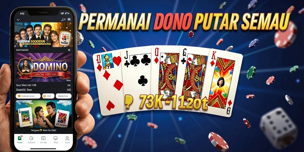 Screenshot gameplay Domino 73K yang penuh aksi dan strategi.