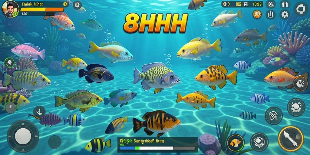 Gameplay seru menembak ikan di 8HHH dengan grafik menawan.