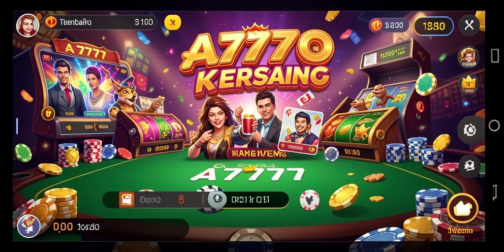 Screenshot A7777 menampilkan gameplay Kasino yang seru dan menarik.