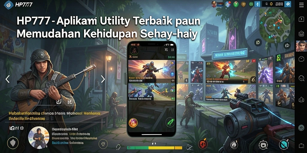 Tampilan antarmuka HP777 yang sederhana dan efektif dalam membantu tugas.