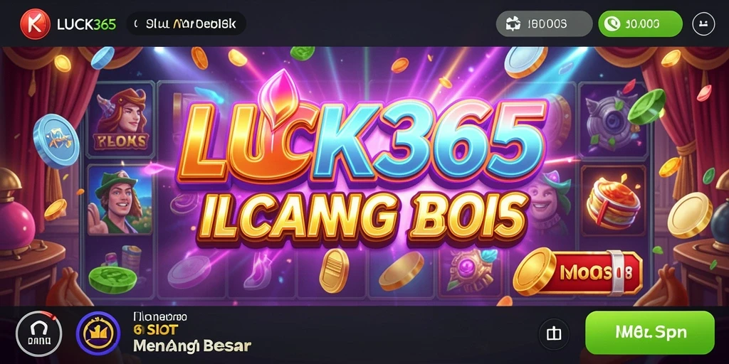 Screenshot gameplay Slot LUCK365 yang mengasyikkan dan penuh warna.