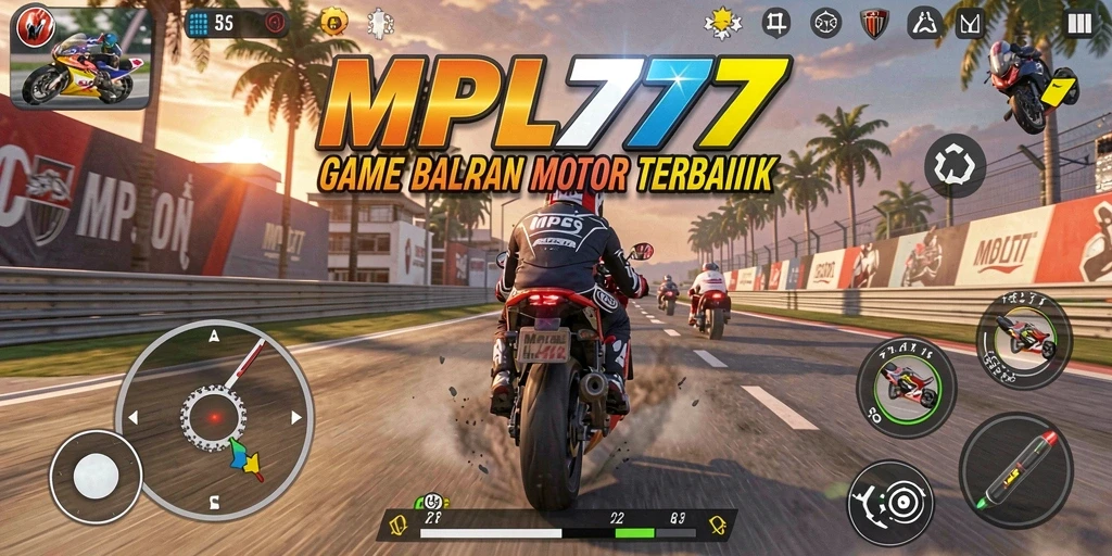 Tampilan gameplay seru di <strong>MPL777</strong> dengan balapan motor yang mendebarkan.