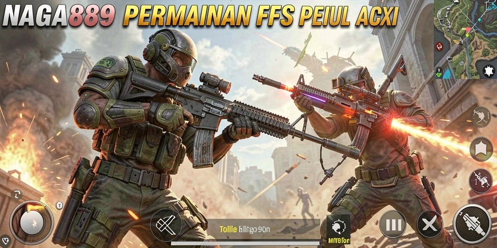 Tangkapan layar NAGA889 menampilkan aksi mendebarkan saat bertempur di arena FPS.