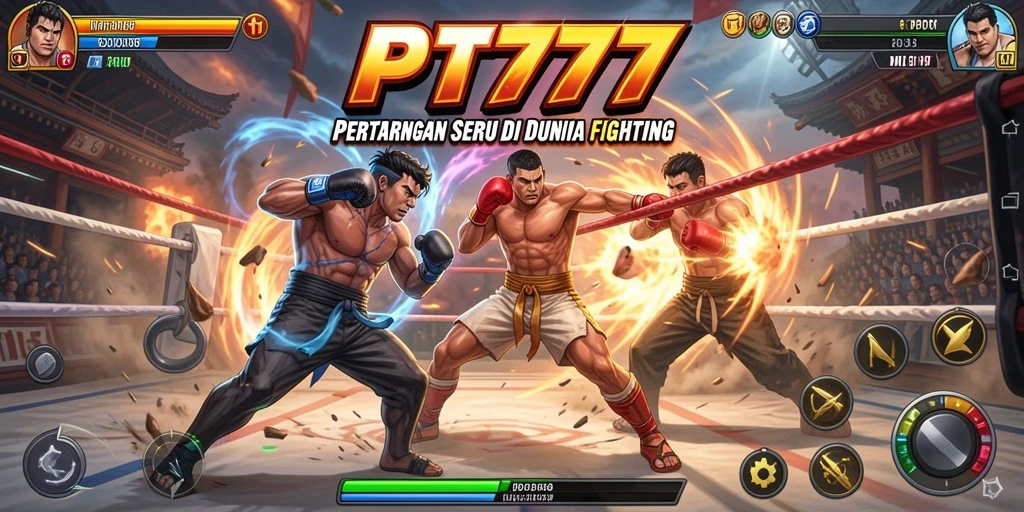 Tampilan screenshot gameplay PT777 saat pertarungan sangat mendebarkan.