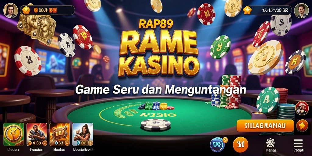 Tampilan menarik dari gameplay Kasino RAP89 yang seru.