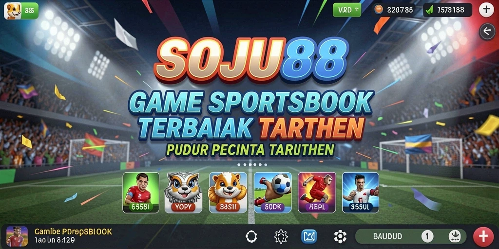 Tampilan menarik dari SOJU88 yang menampilkan taruhan olahraga.