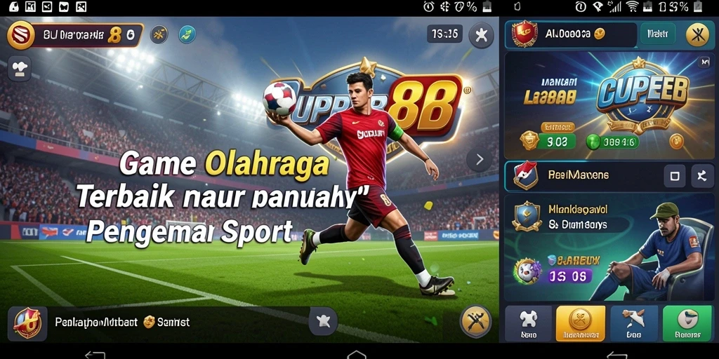 Tampilan utama dalam game SUPER88 yang menampilkan aksi olahraga seru.